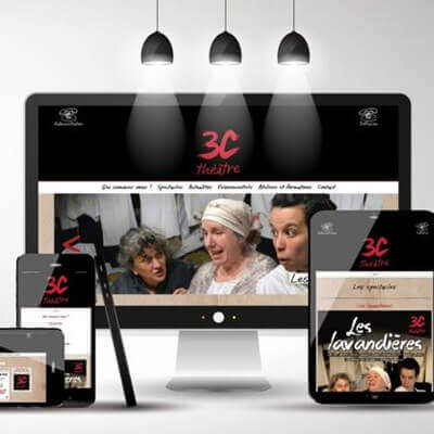 Site internet 3C Théâtre par le studio Conscience